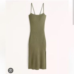 Abercrombie ribbed lace midi dress size small NWT XS
